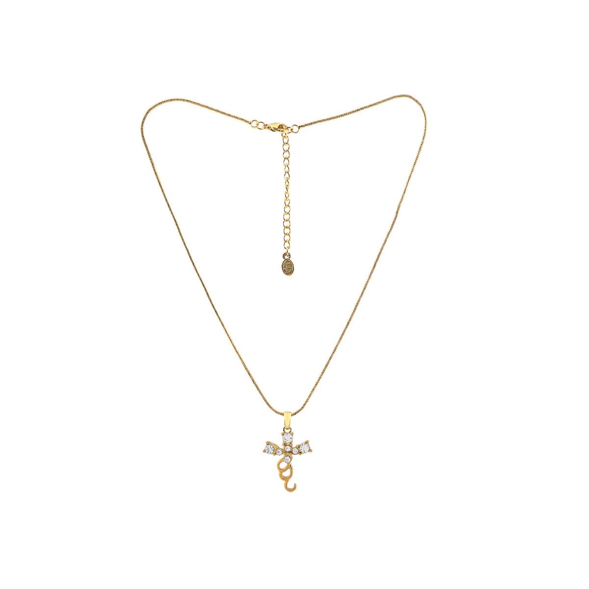Gold Plated Silver Large Avelli Cross Necklace | EMANUELE BICOCCHI