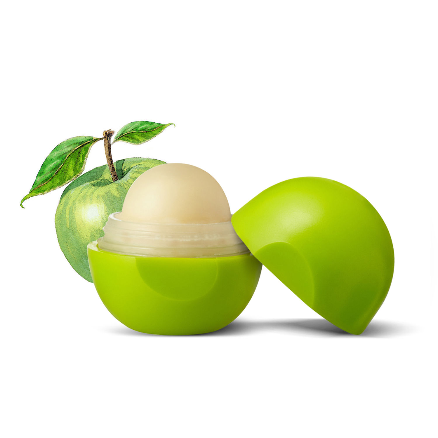 Organic Harvest Moisturizing Lip Balm Green Apple for Dry & Chapped Lips, 100% Certified Organic