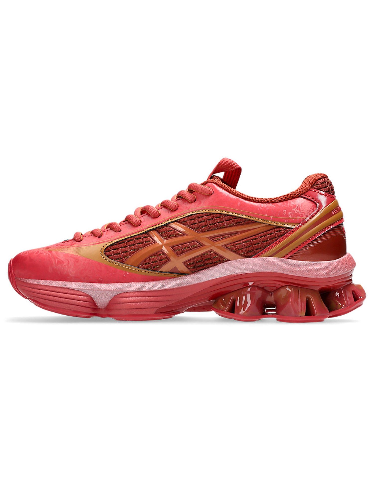 Buy ASICS US6-S GEL-KINETIC FLUENT Unisex Red Sneakers Online