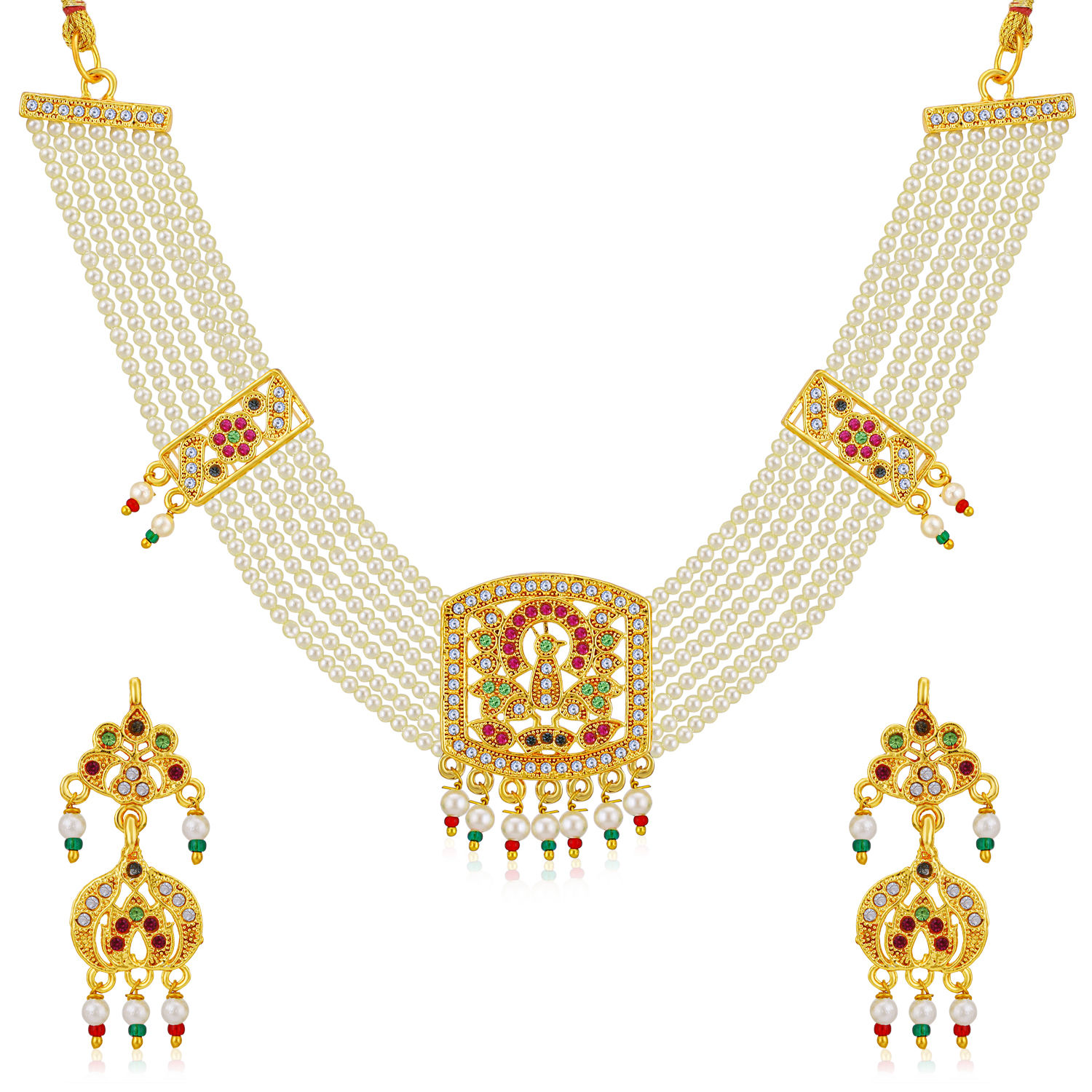 pearl necklace set with price