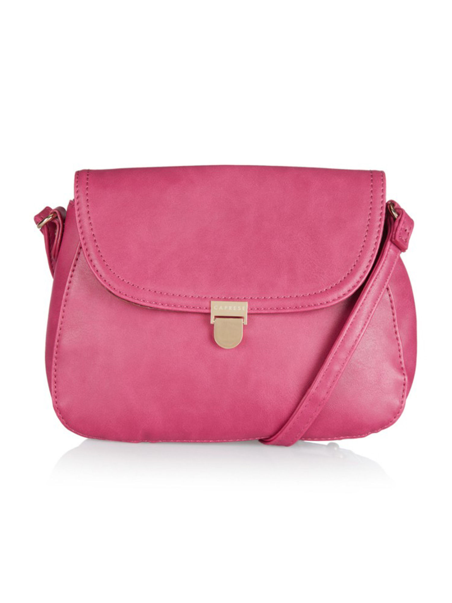 Buy Caprese Sumi Small Bright Pink Sling Bag Online