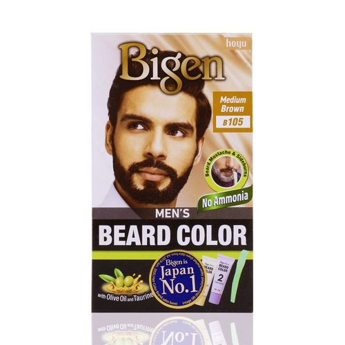 Bigen Men's Beard Color - Medium Brown B105: Buy Bigen Men's Beard Color -  Medium Brown B105 Online at Best Price in India | Nykaa