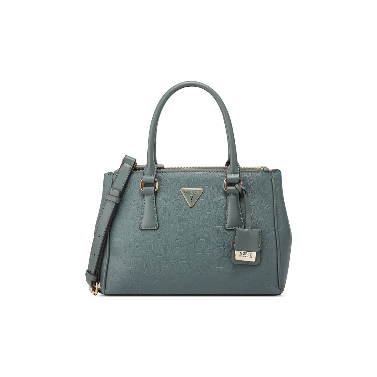 Guess Green Tea Textured Grimball Satchel Bag