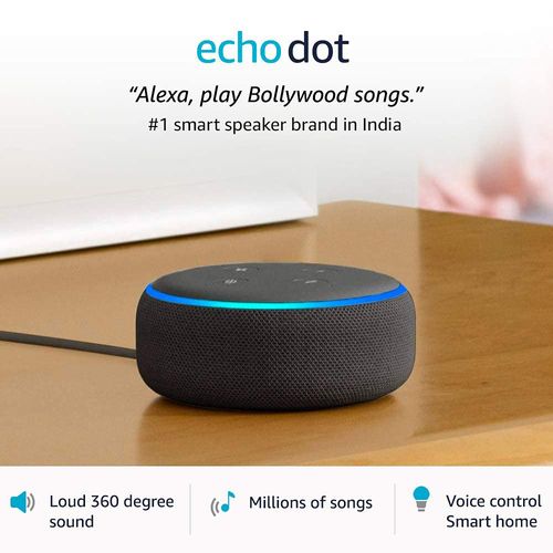 Buy  Echo Dot (3rd Gen) - #1 smart speaker brand in India with Alexa  (Black) Online