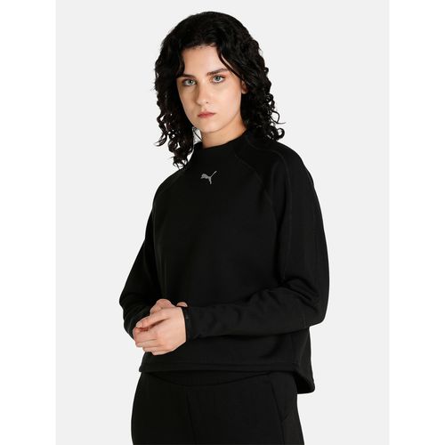 Buy Puma Evo Stripe Winterized High Neck Crew Womens Black