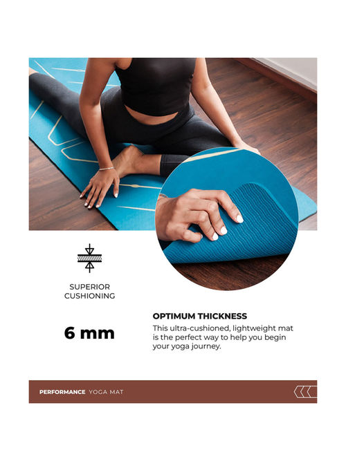 Buy Tego Core Premium Tpe Yoga Mat with Guide Align Brick Grey