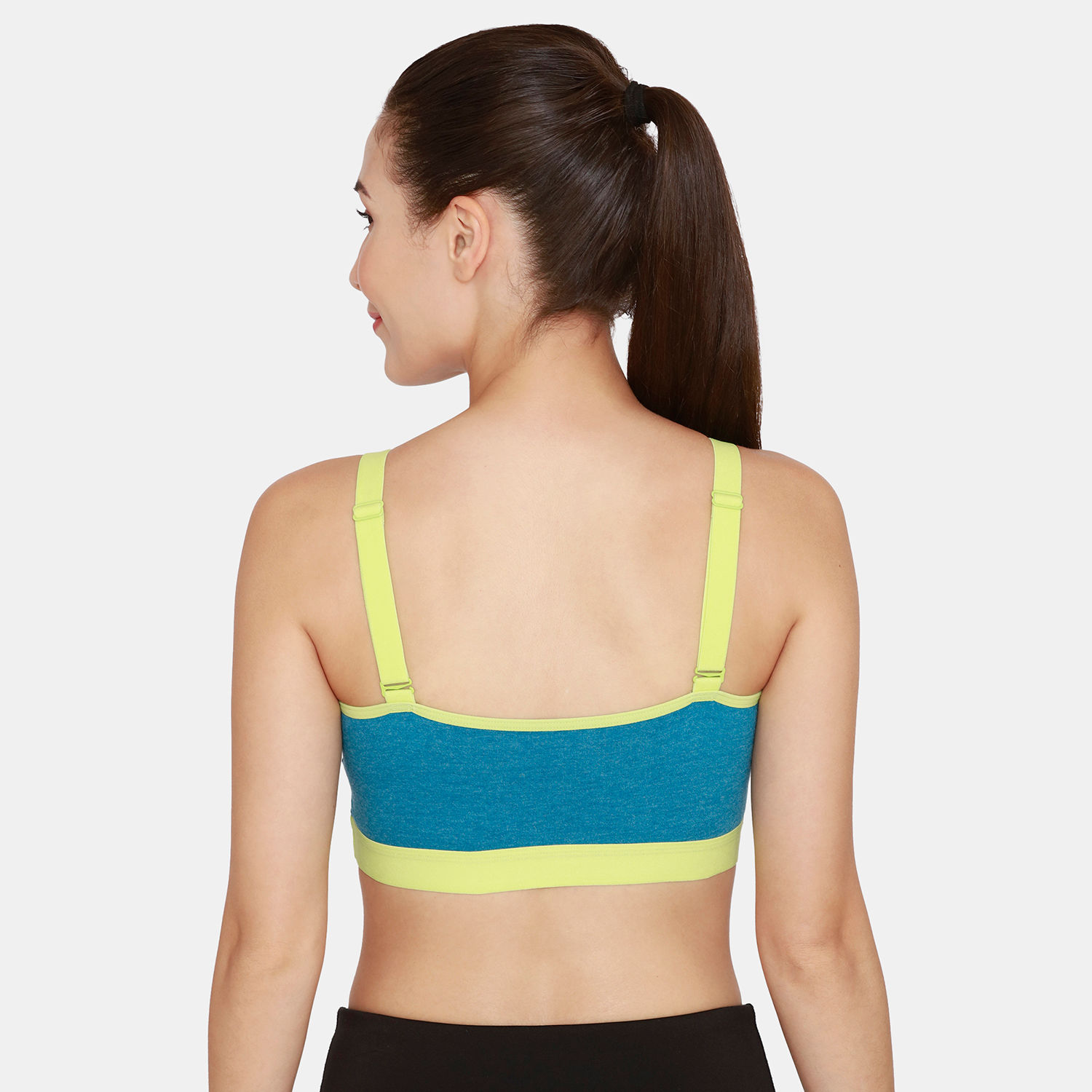 Zivame Sports Bra With Removable Padding Blue Buy Zivame Sports Bra