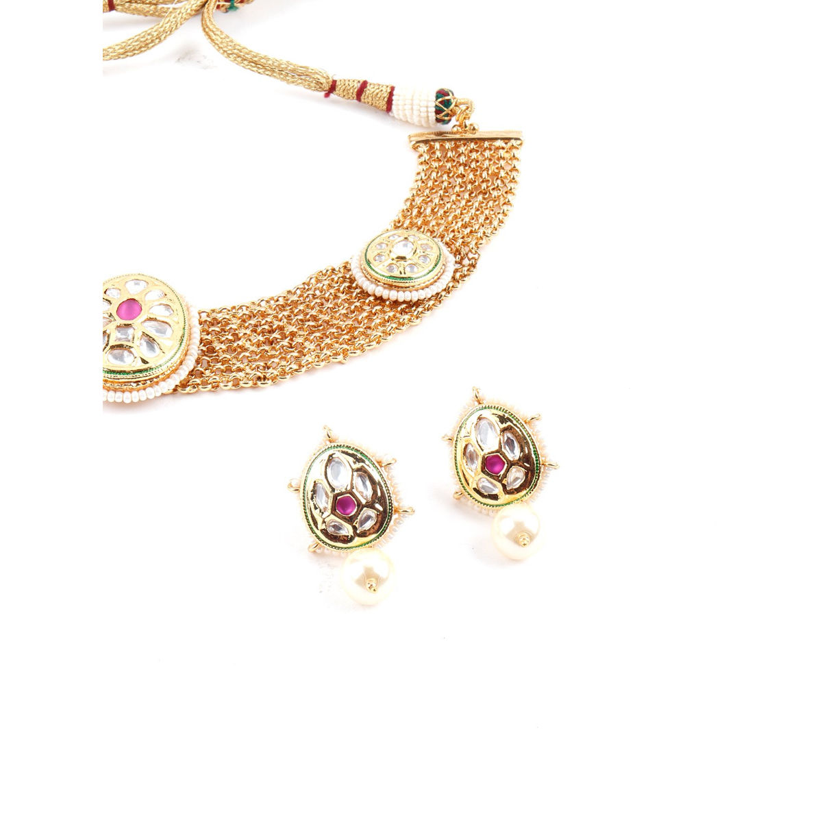 Odette Antique Brass Necklace Set Buy Odette Antique Brass Necklace