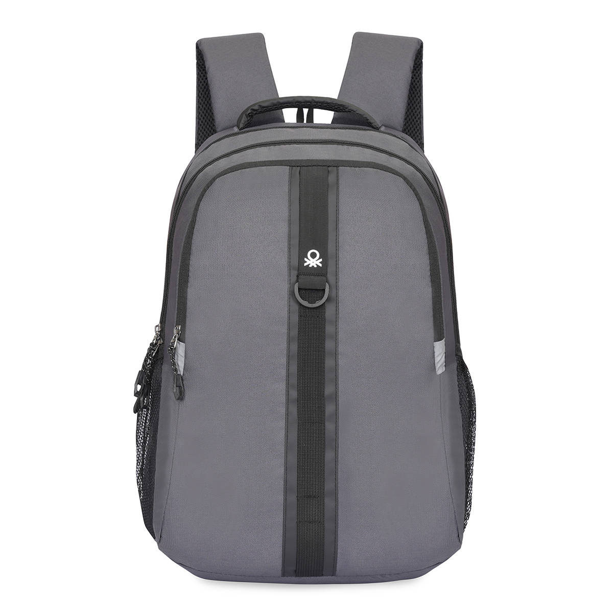 United Colors of Benetton Unisex Polyester 14 Inch Laptop Backpack - Grey