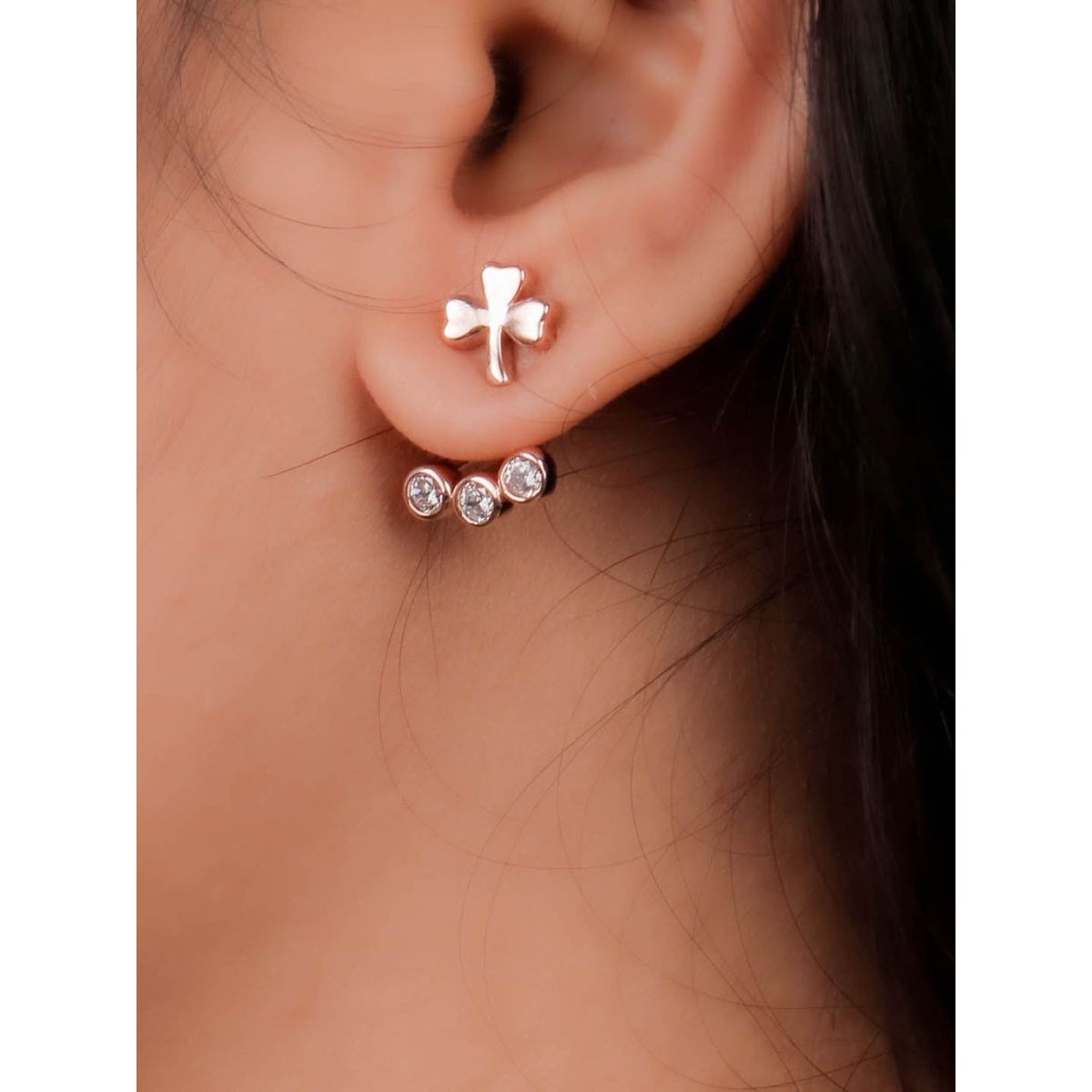 Buy Small Double Sided Front Back Ball Earrings in Sterling Silver Online  at desertcartINDIA