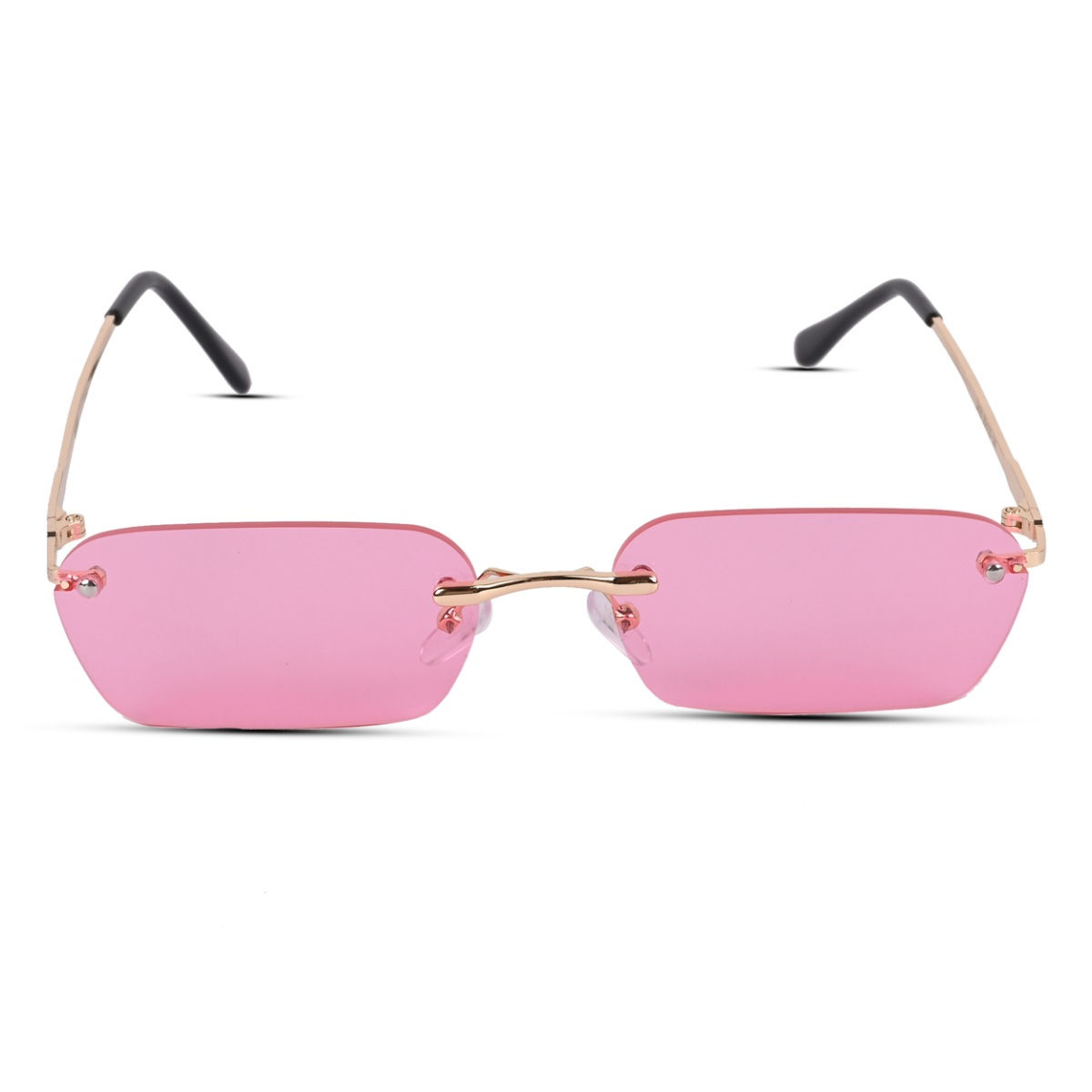 Giorgio Armani 1524 743 Pink Rimless Sunglasses