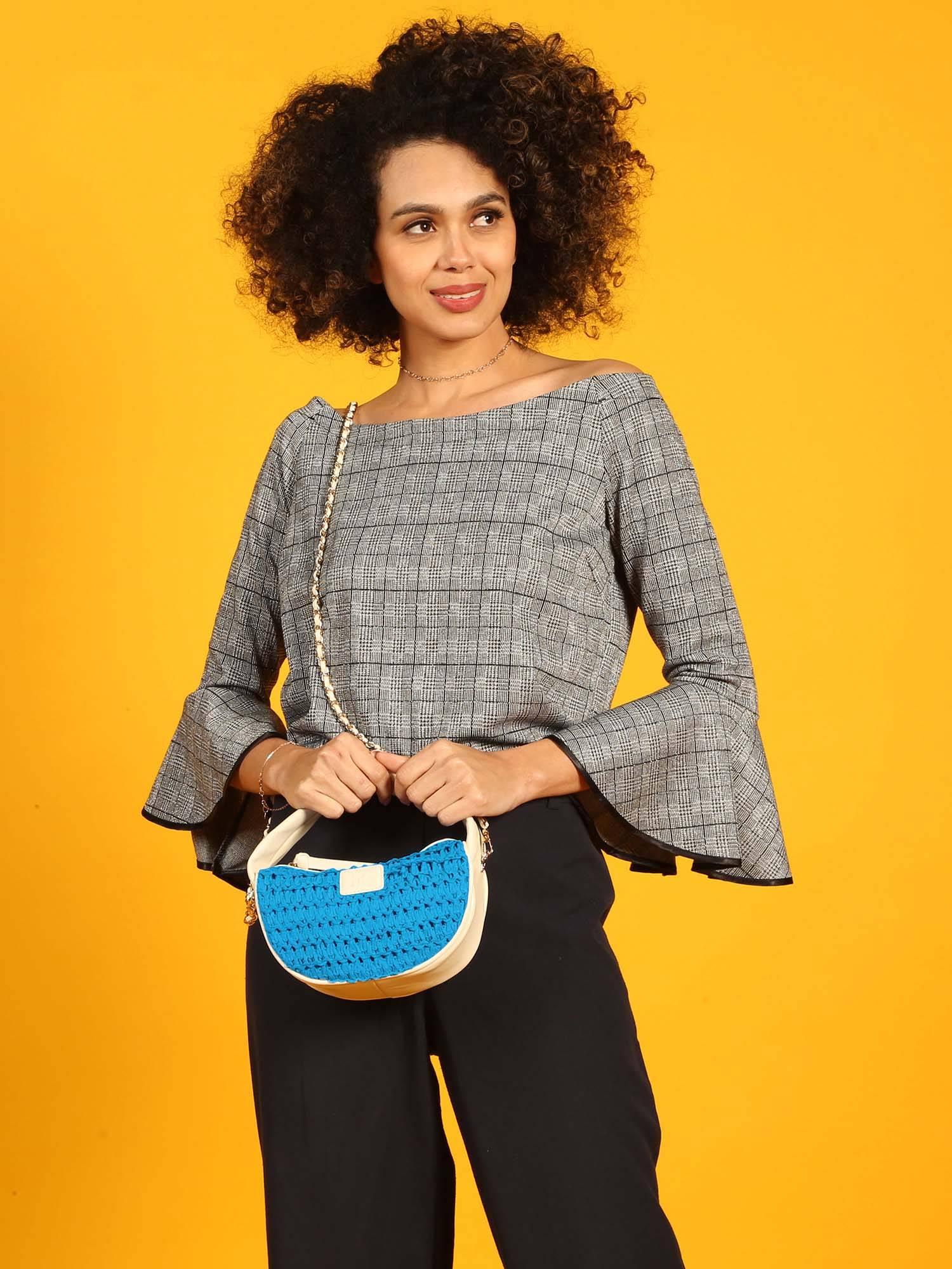 HIE Blue Kelly Crossbody Bag (S)