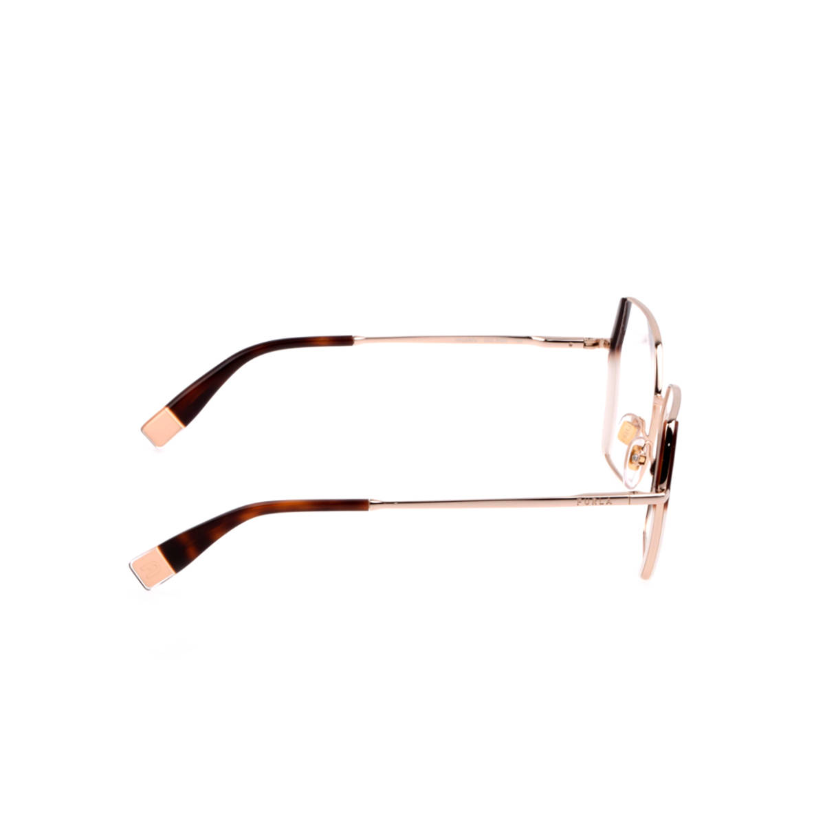 Buy Furla Women Brown Stainless Steel Eyeglass Frame (53) Online