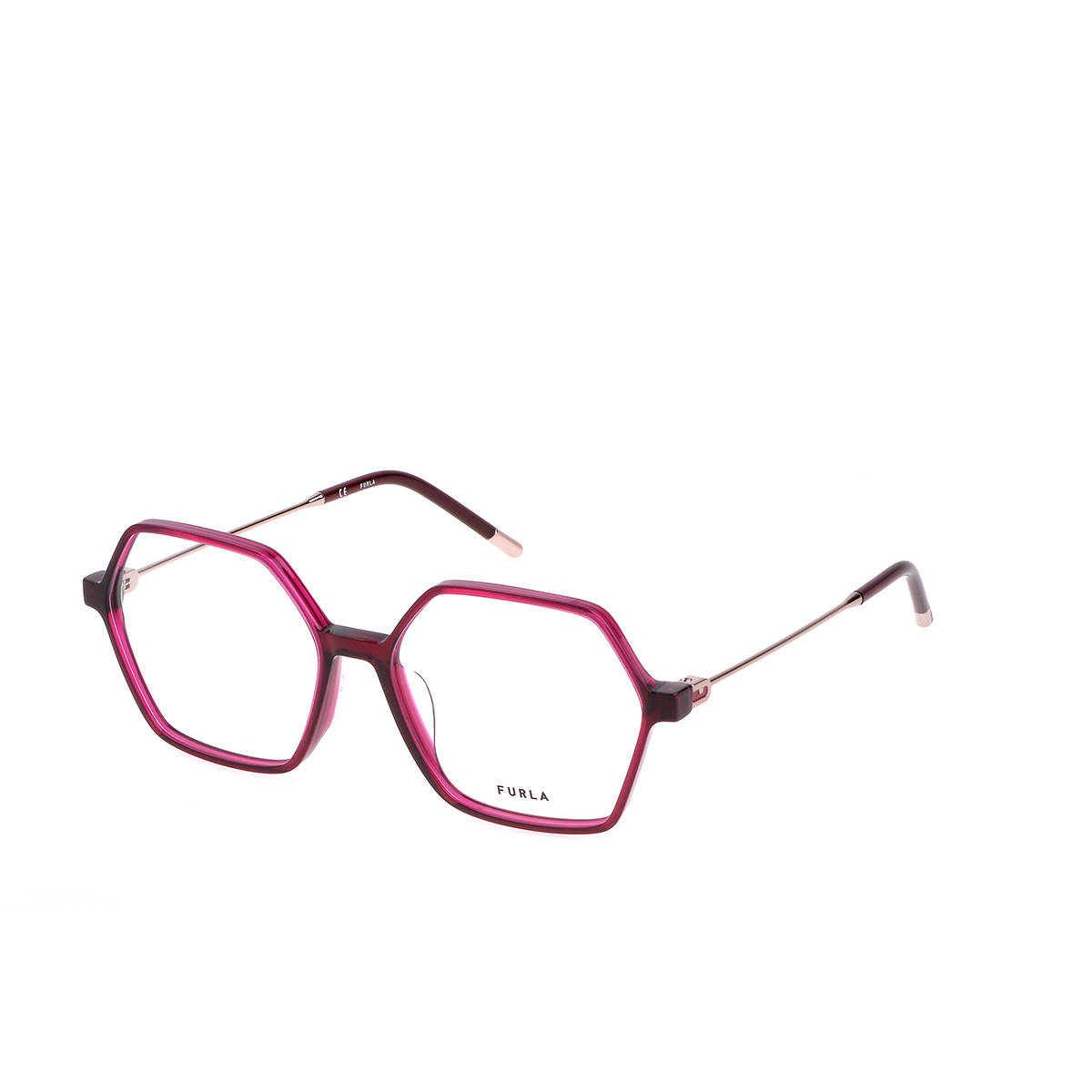 Furla Women Purple Acetate Eyeglass Frame (54)