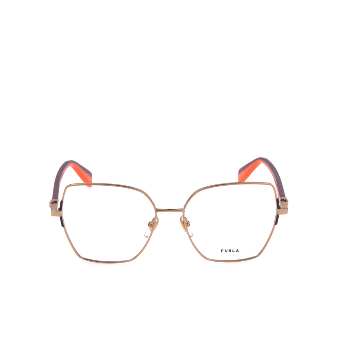 Furla Women Gold Metal Eyeglass Frame (55)