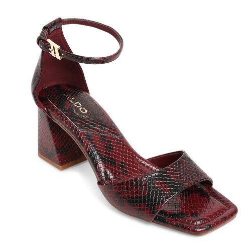 Aldo Women Safdie Red Synthetic Heels (UK 4)