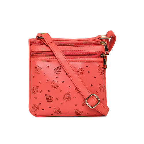 Kleio Laser Cut Compartment Sling Cross Body Side Bag For Girls Women