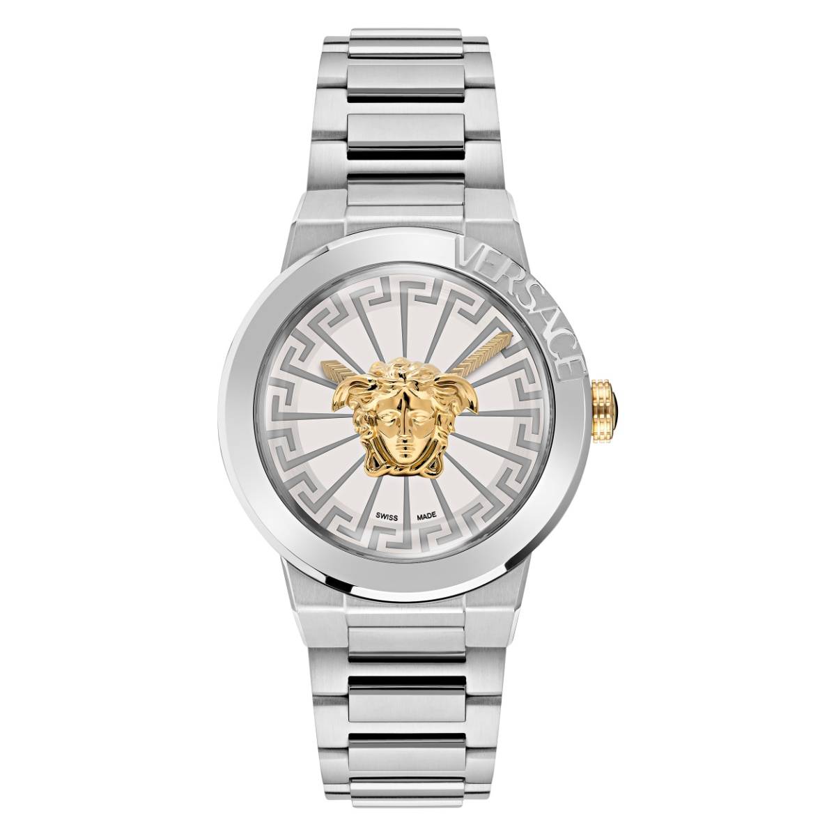 Versace Analog Silver Dial Women Watch - Ve3F00322