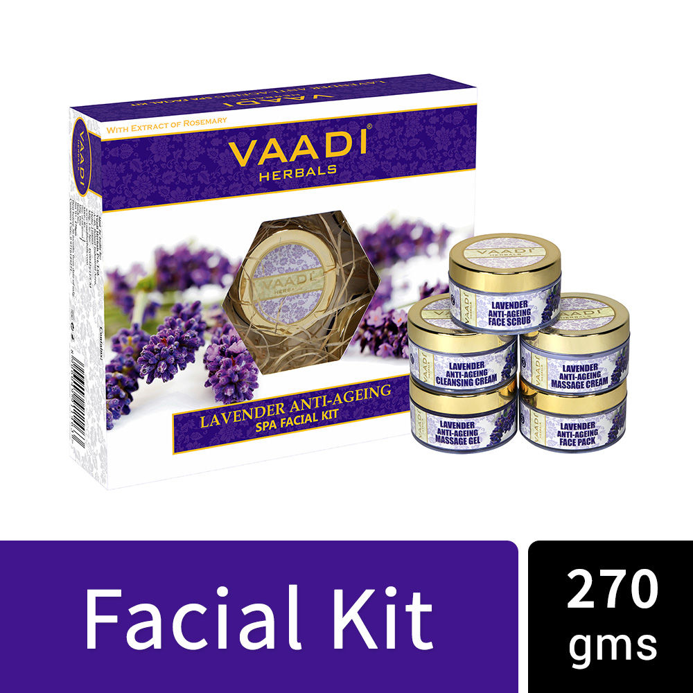 Vaadi Herbals Lavender Anti -Ageing Spa Facial Kit