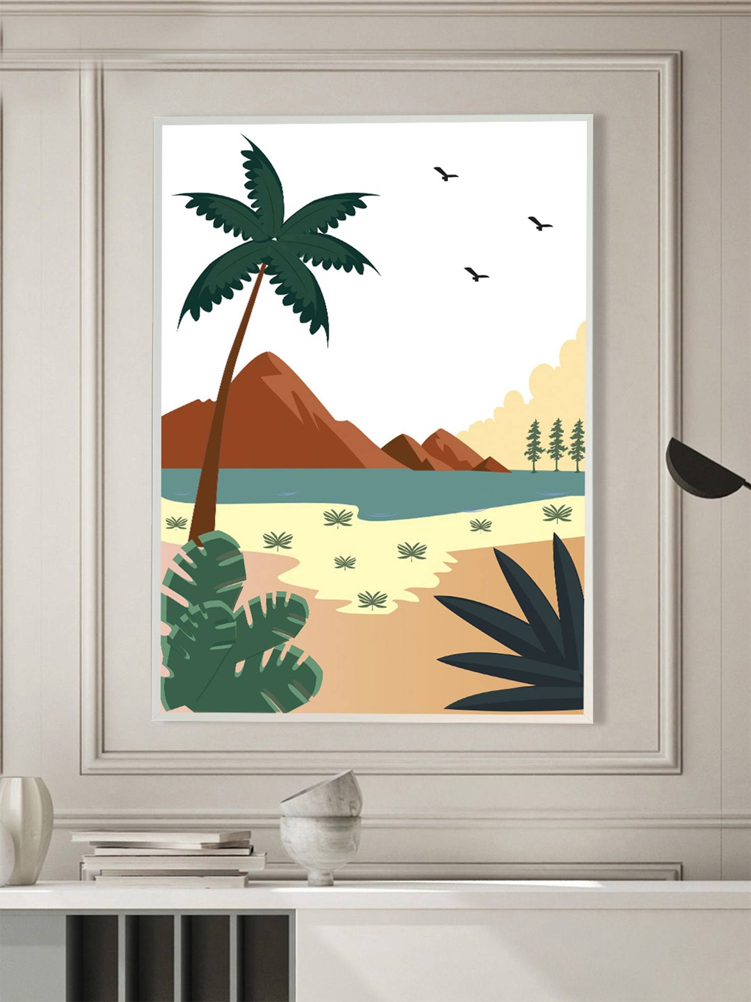 Nestroots Coastal Rhapsody Wall Painting