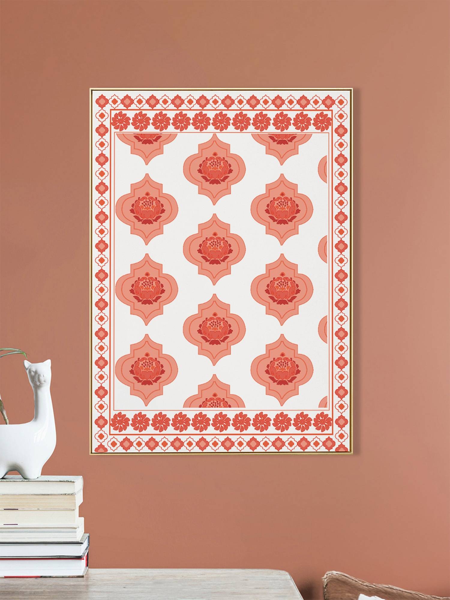 Nestroots Mughal Bazaar Floral Motifs Wall Painting