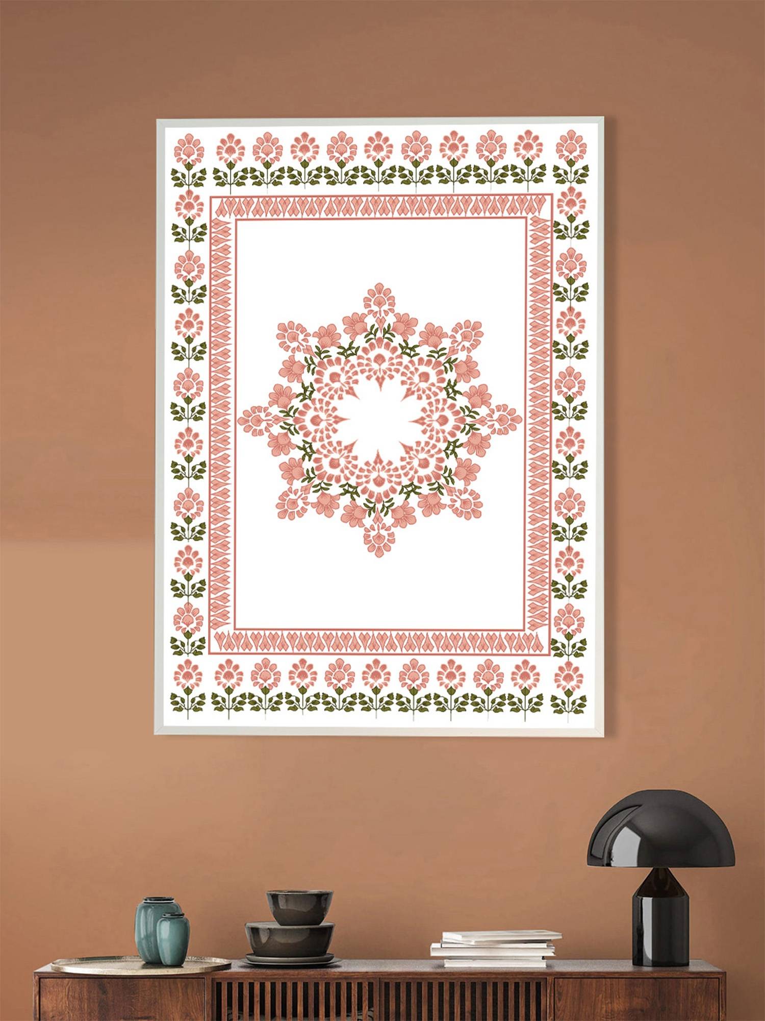 Nestroots Mandala Of Marigolds Wall Painting