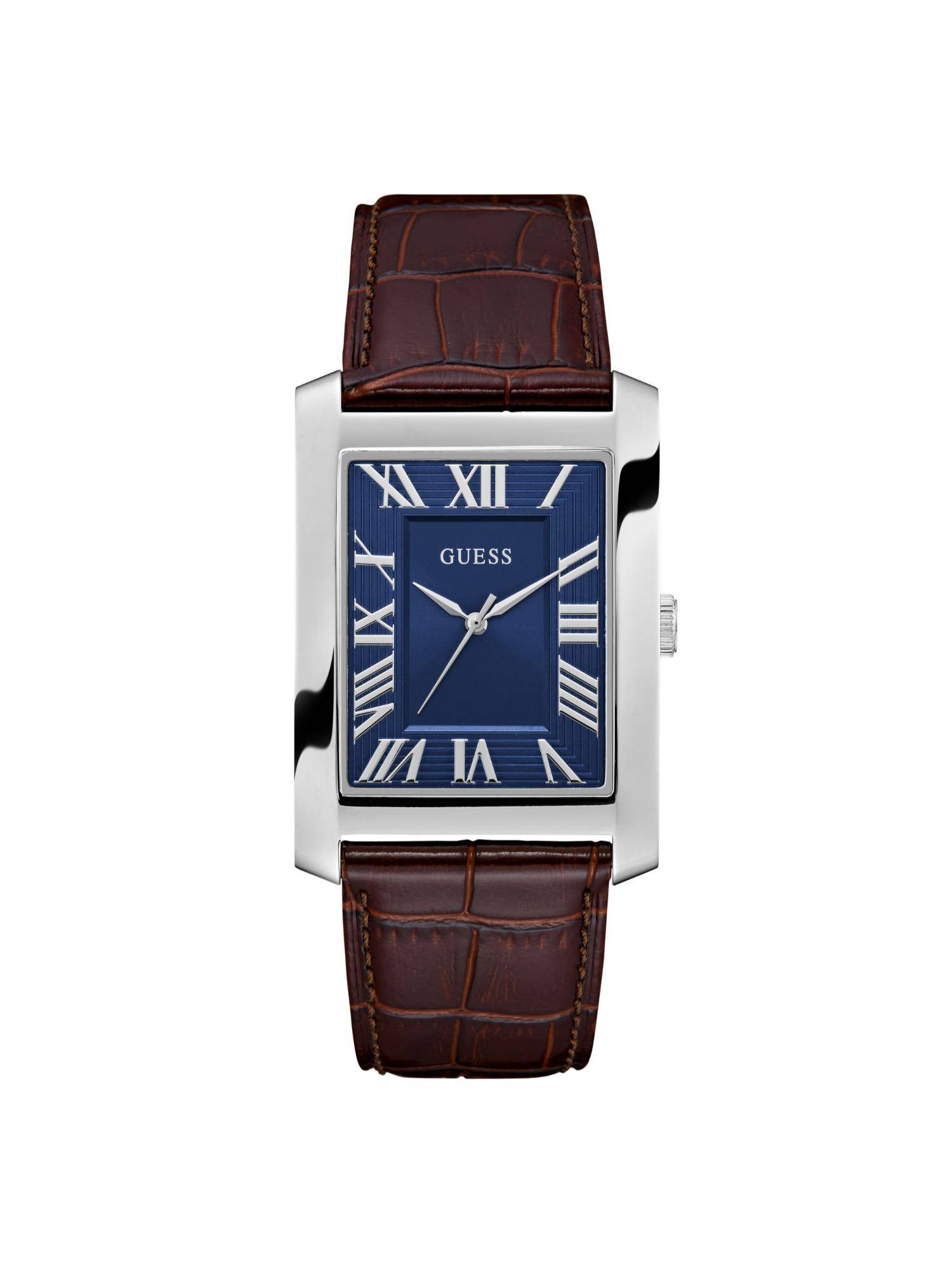 Guess Rectangle Blue Dial Analog Men Watch (GW1003G2) (M)