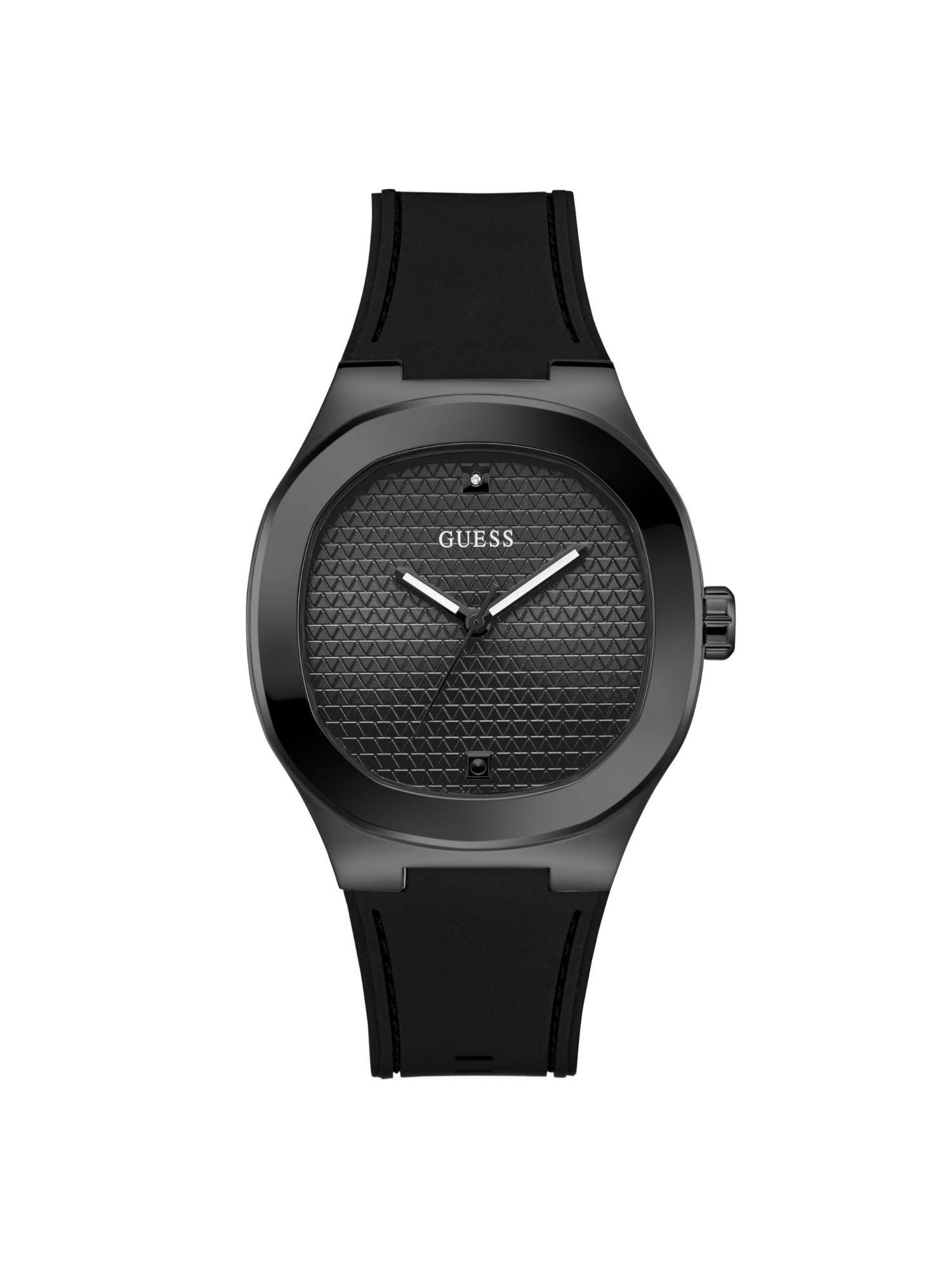 Guess Square Black Dial Analog Men Watch (GW1005G3) (M)