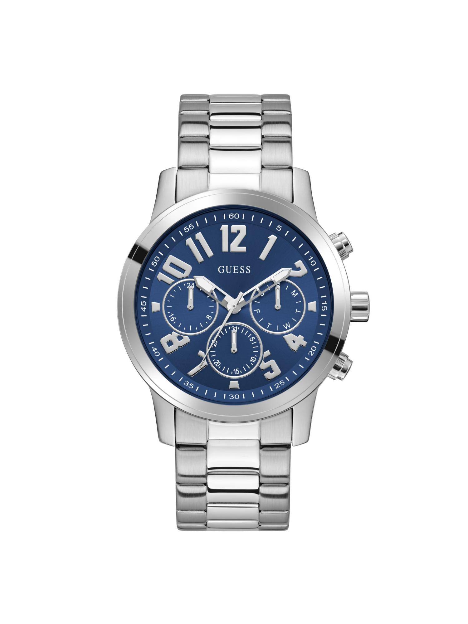 Guess Round Navy Blue Dial Analog Men Watch (GW1006G1) (M)