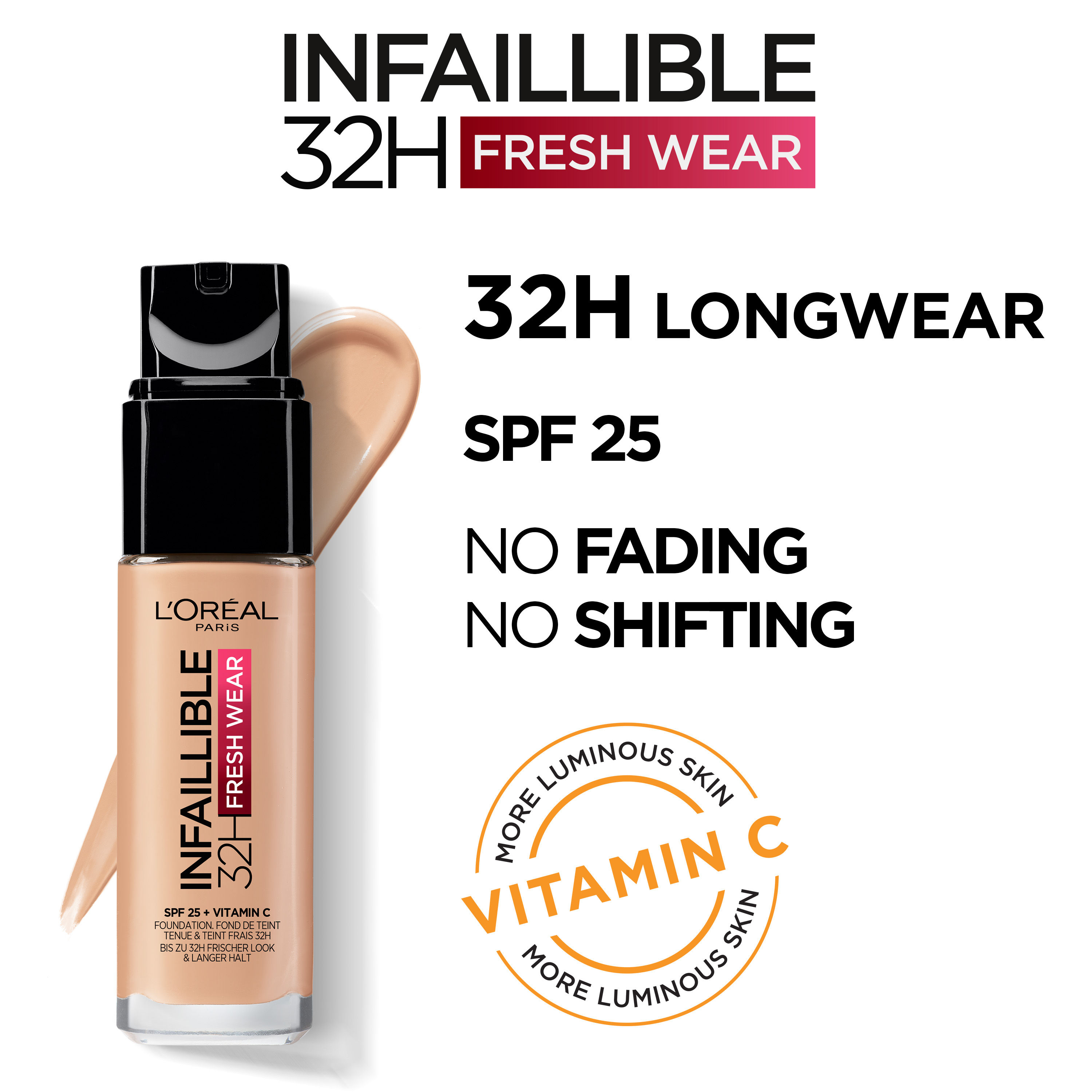 Loreal Paris Infallible 32h Fresh Wear Foundation 220 Sand Buy Loreal Paris Infallible 32h 4250