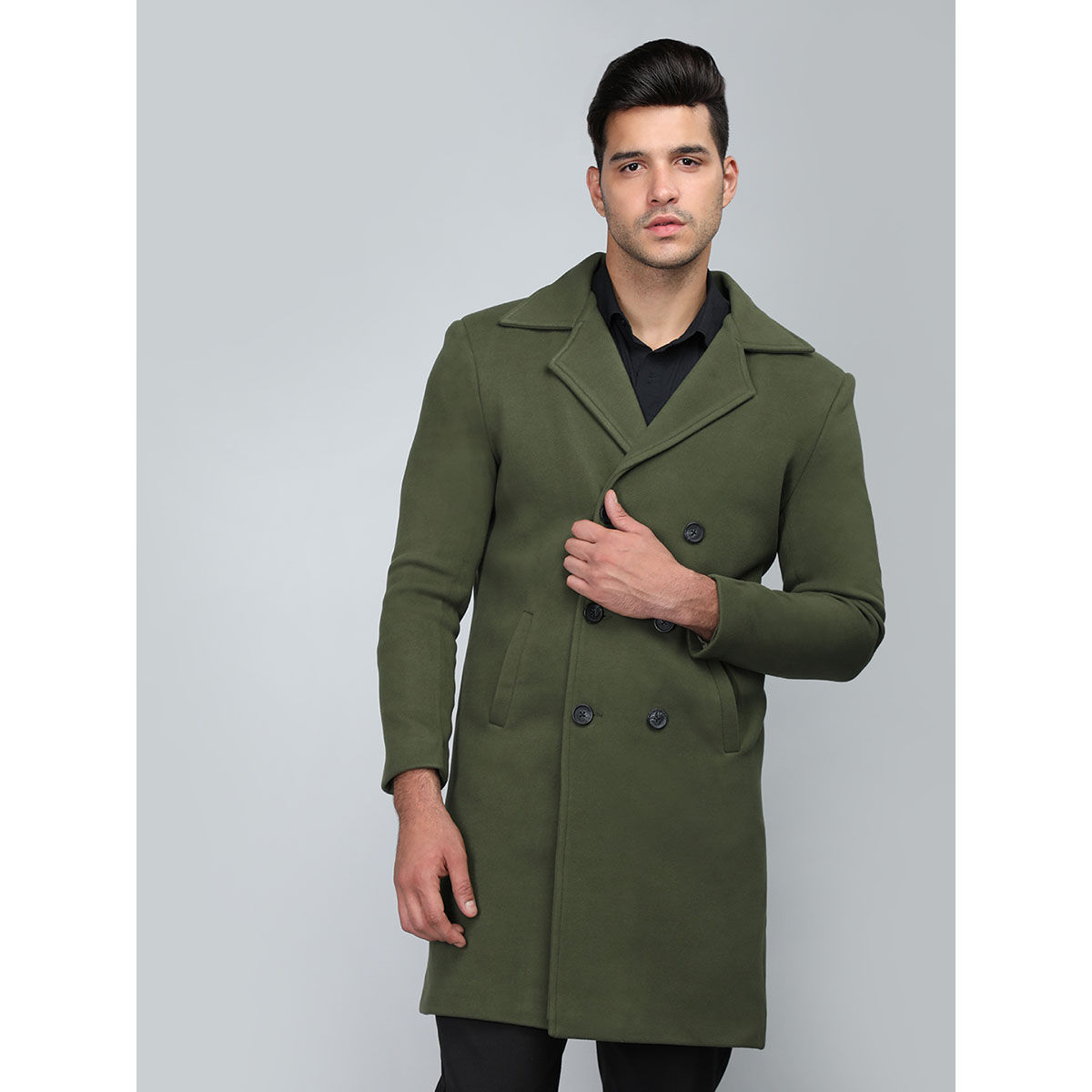 Olive green hotsell winter coat