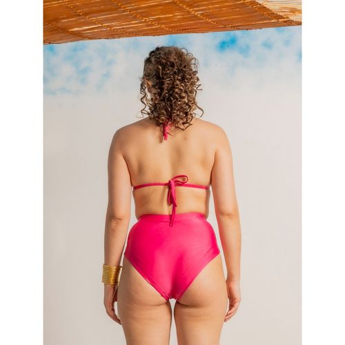 Erotissch Women Pink Solid Bikini Swim Top Bottom (Set of 2) (S)