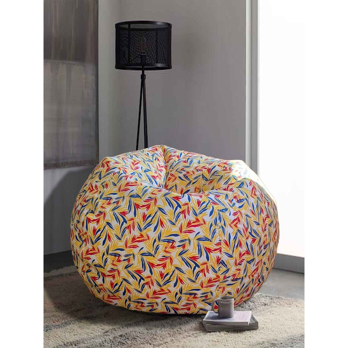 6' Huge Bean Bag Chair with Memory Foam Filling India | Ubuy