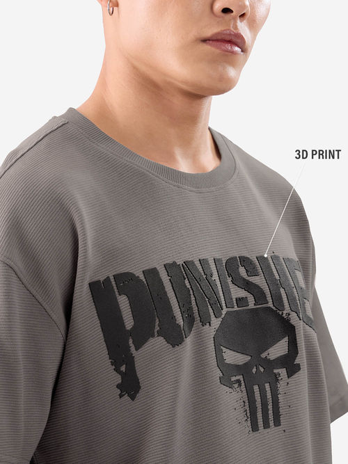 The Souled Store Official Punisher Cold Fury Oversized T-Shirt