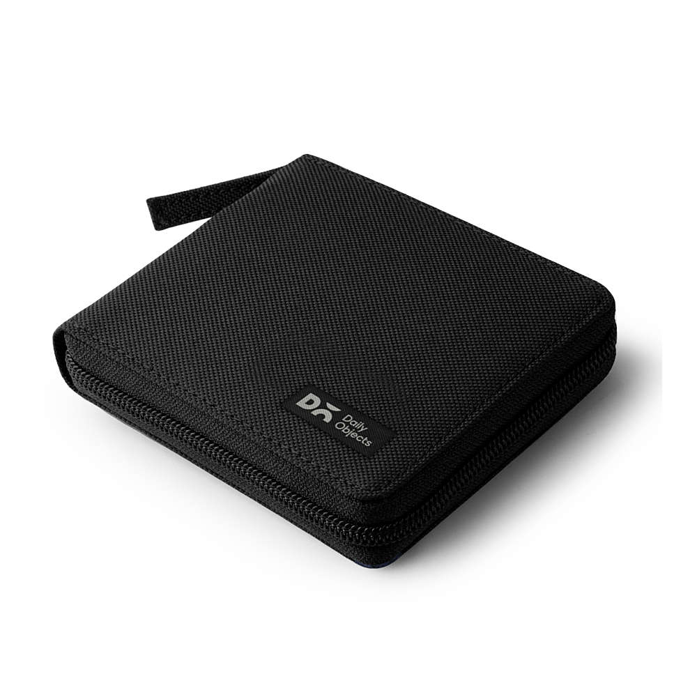 DailyObjects Classic Slim Nylon Wallet For Men - Blue, Holds Up To 10 Cards & Cash, Ultra-Thin Front Pocket Design