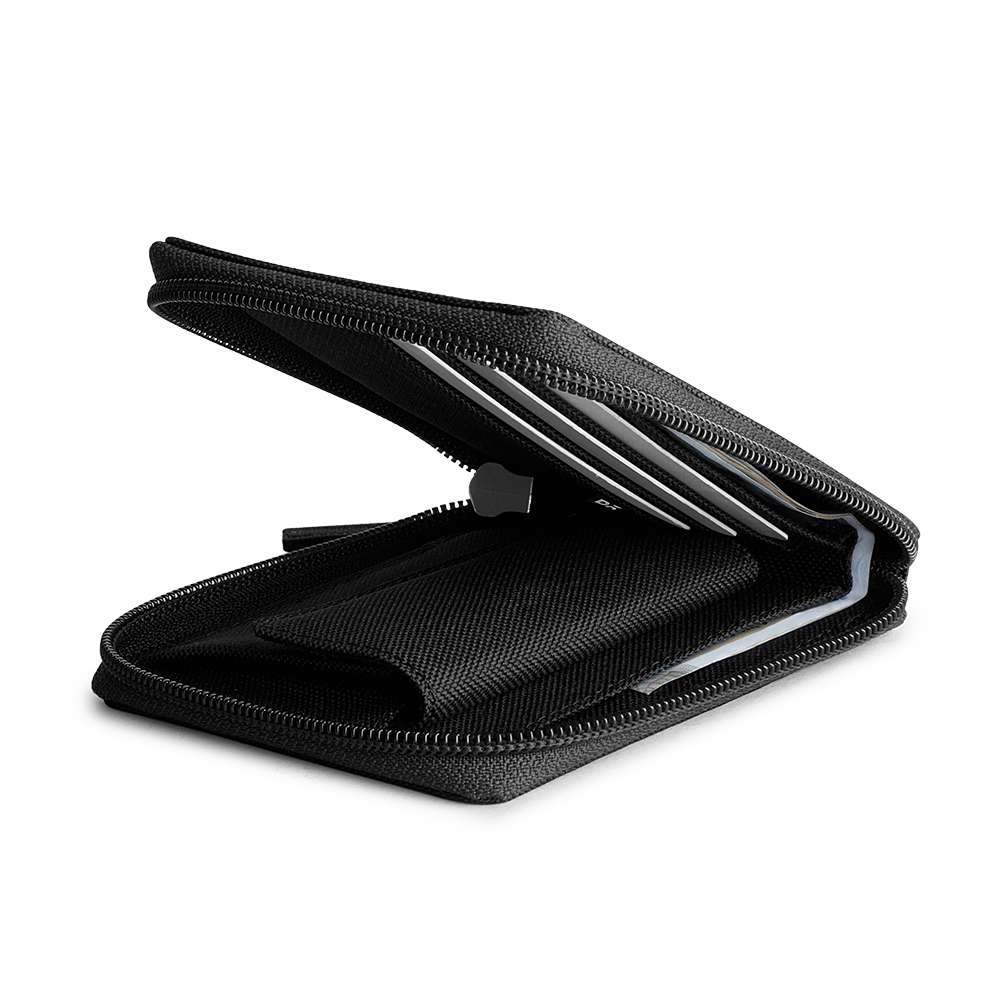 DailyObjects Black Ballistic Nylon Zip Wallet Buy DailyObjects Black