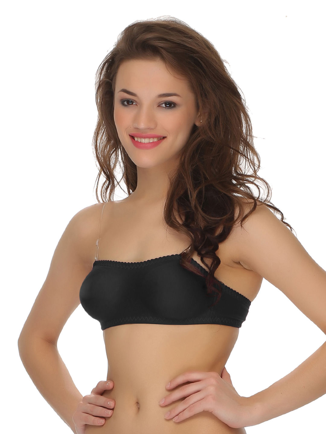 Clovia Cotton Rich Tube Bra With Detachable Transparent Straps (32B)1
