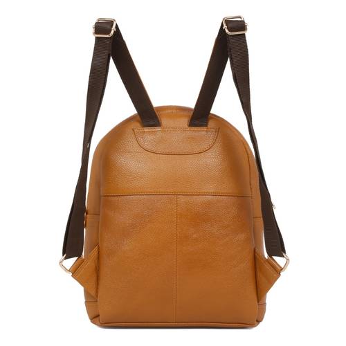 Mango Brown Leather Women\'s Backpack Mango | Bags | Mango Brown Backpack | Poshmark main image 4
