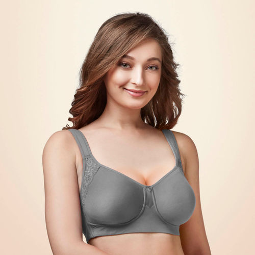 Buy Trylo Lush Woman Non Padded Full Cup Bra - White Online