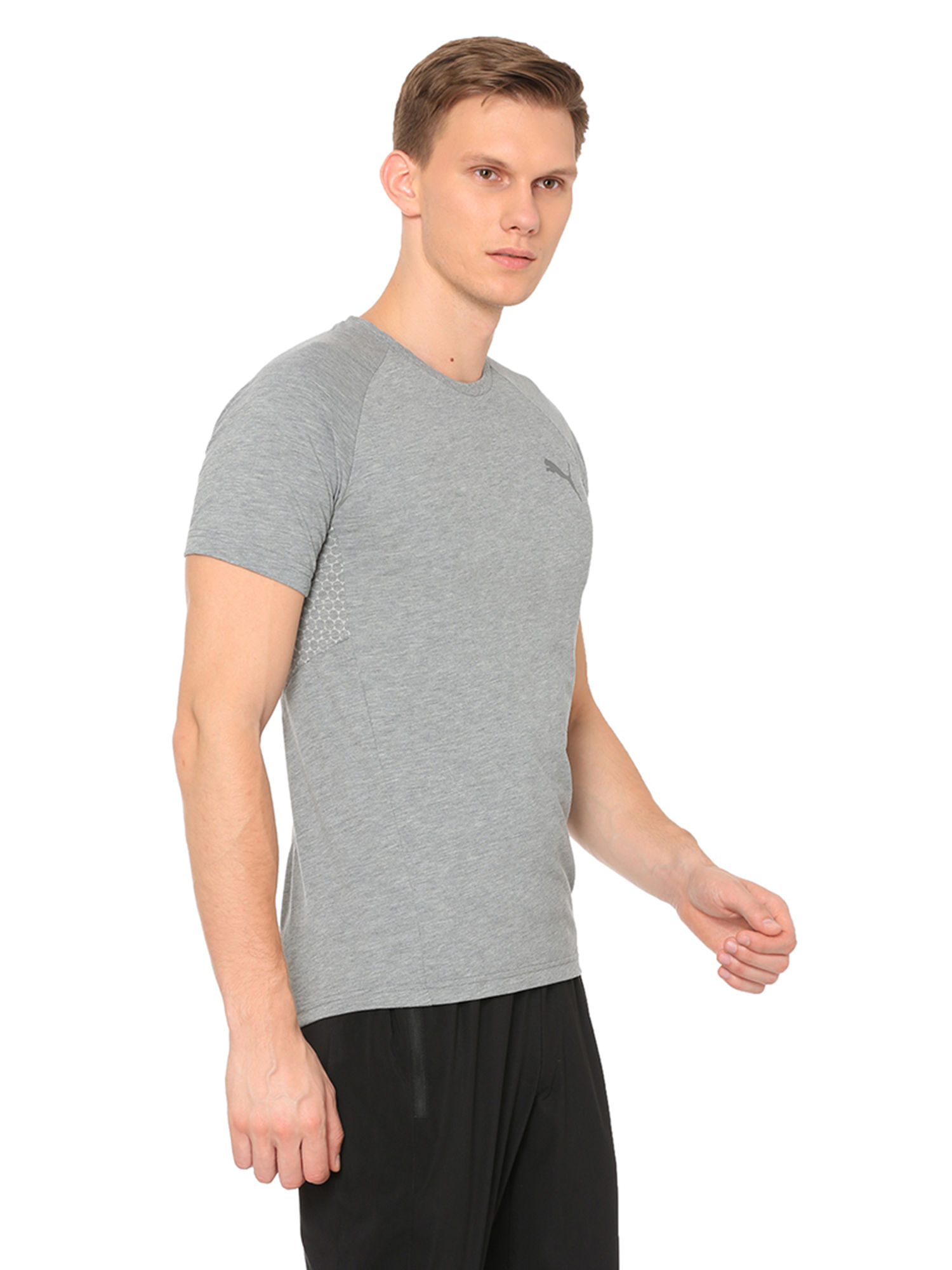 Buy Puma Men s Evostripe Move Tee Grey Online