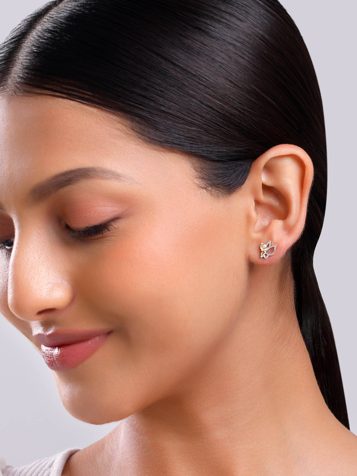 GIVA 925 Silver Vibrant Butterfly Earrings
