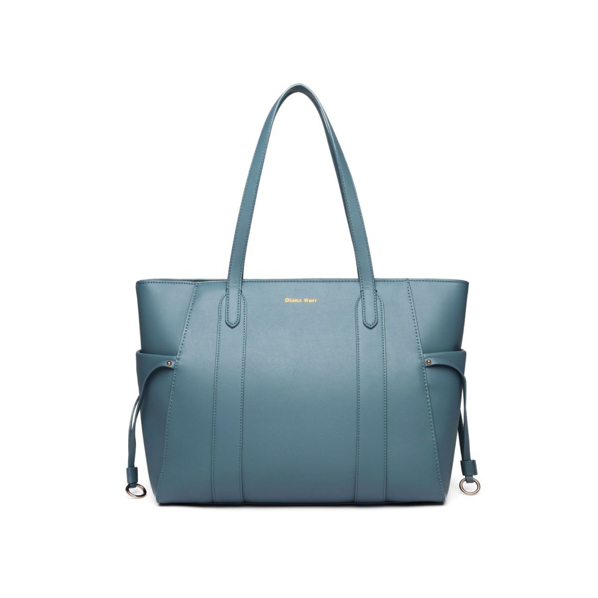 Diana Korr Blue Solid Faux Leather Handbag