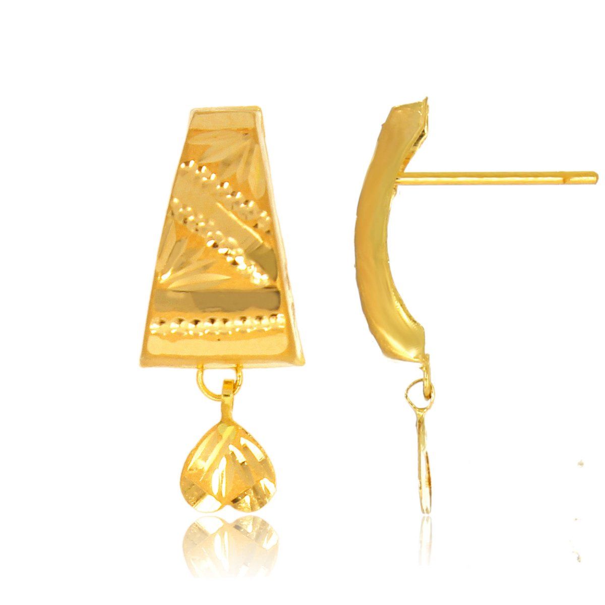 Long Gold Hanging Earrings