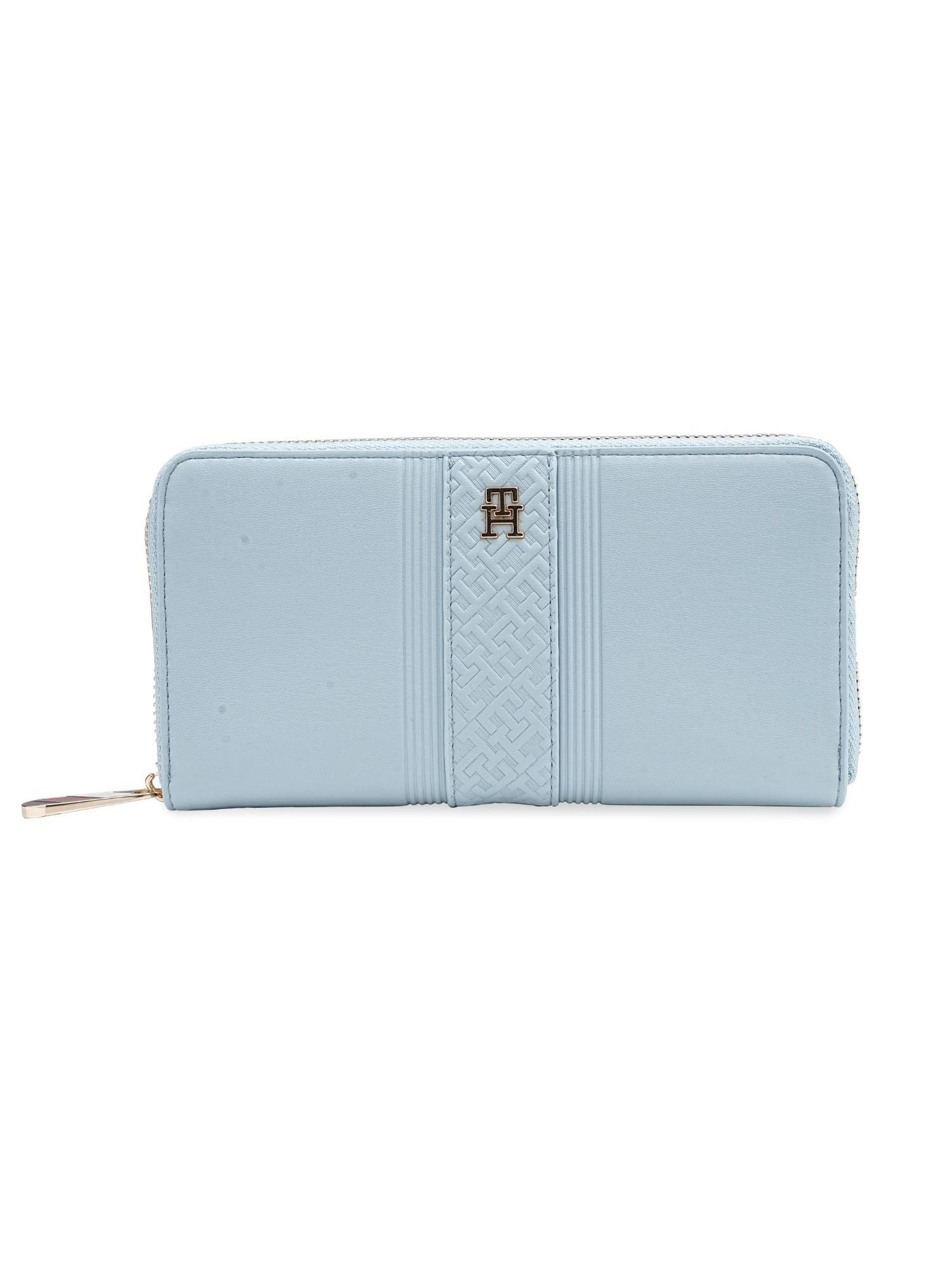 Tommy Hilfiger Women PU Zip Around Wallet Vianne - Powder Blue