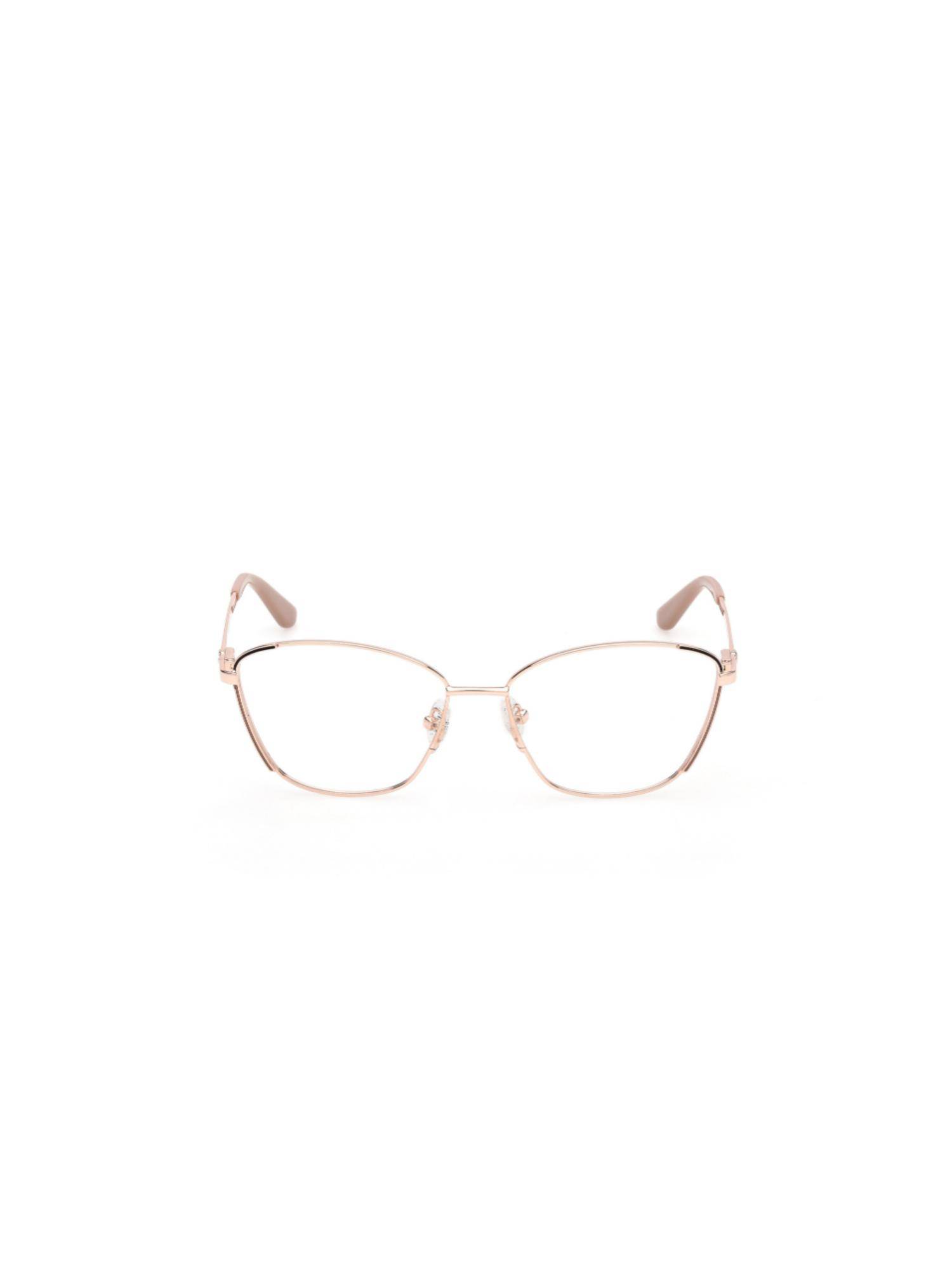 Guess Women Metal Full Rim Cat Eye Brown Eyeglass Frame (54)
