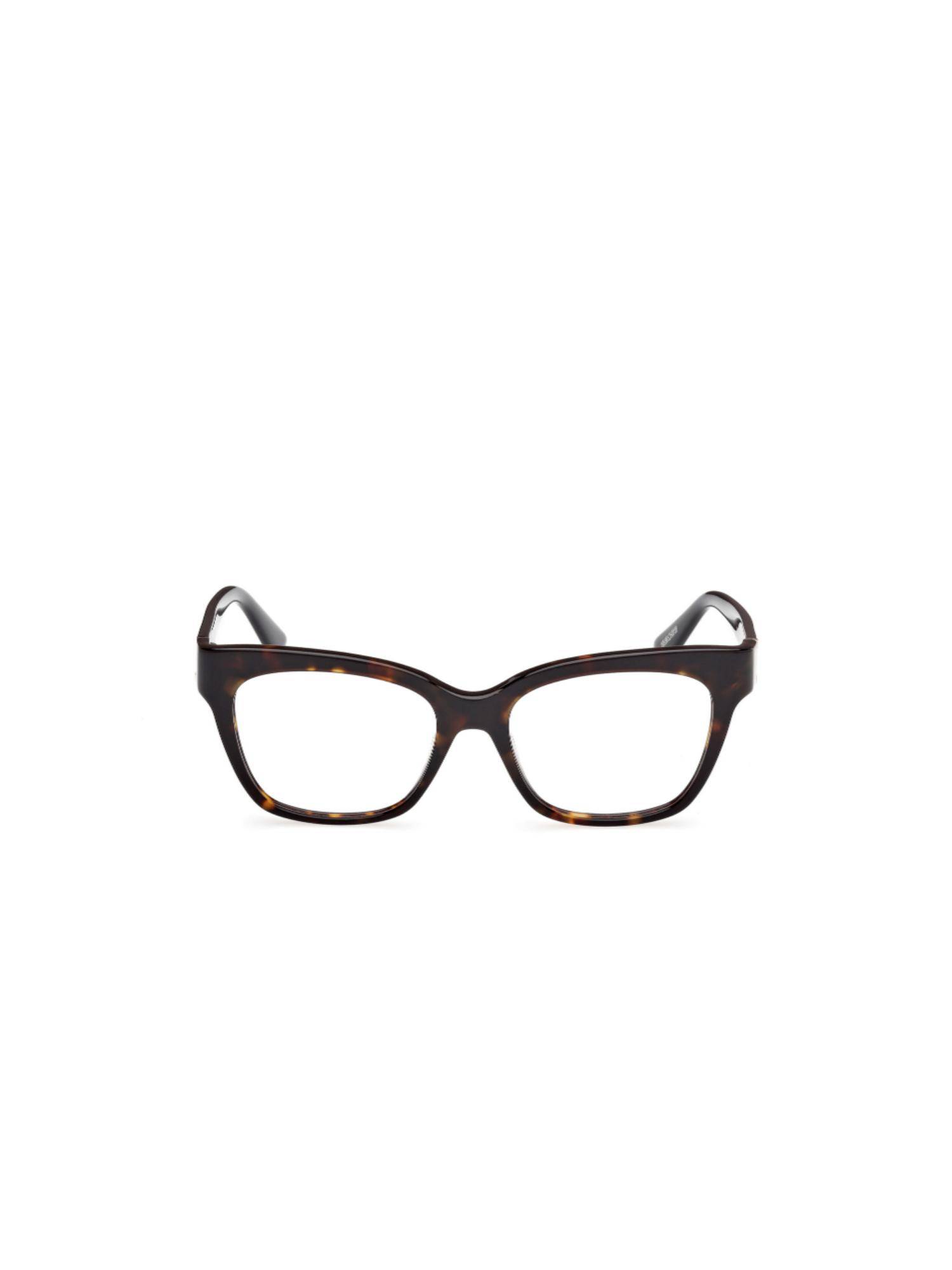 Guess Women Acetate Full Rim Square Brown Eyeglass Frame (53)