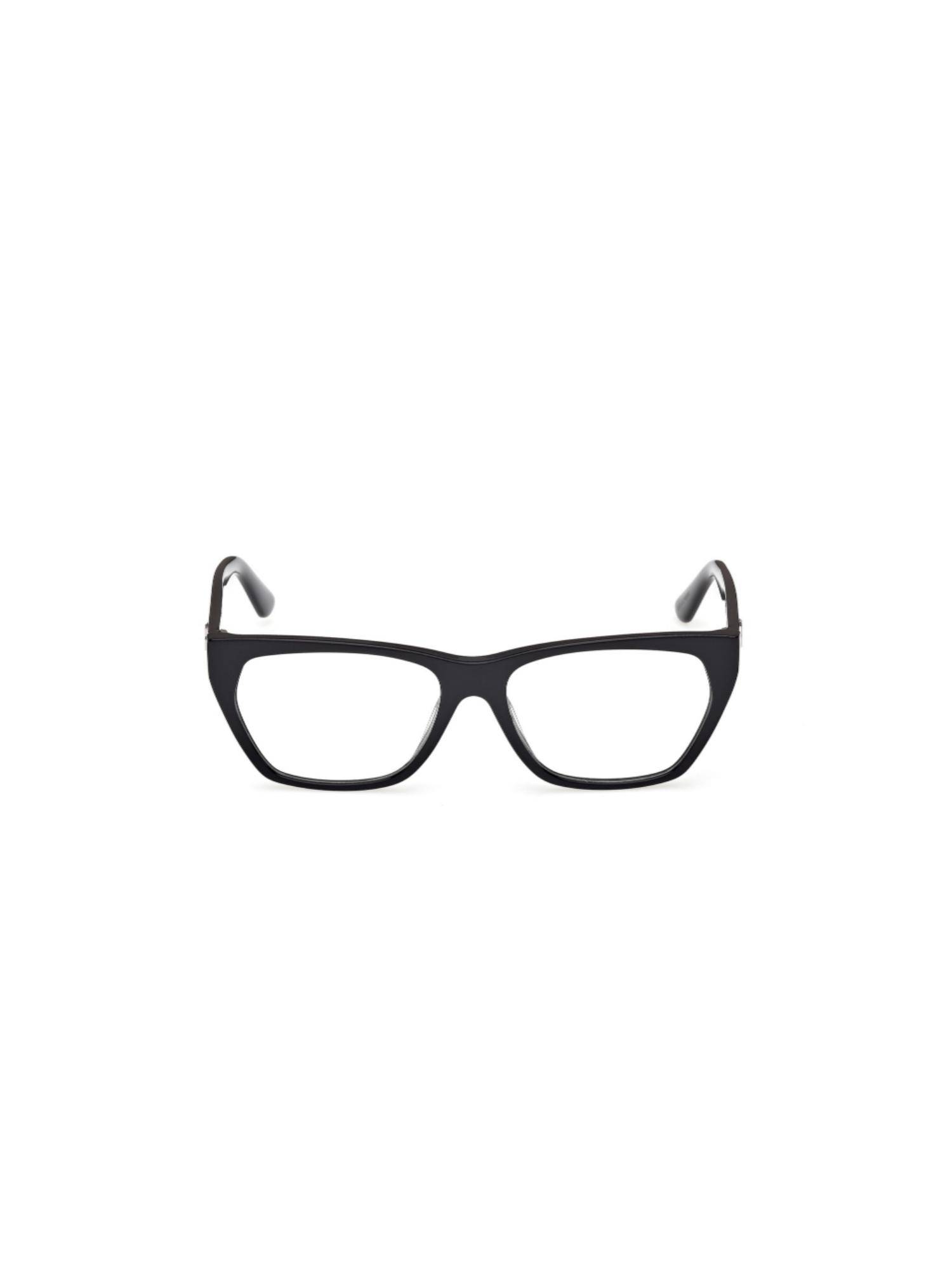 Guess Women Acetate Full Rim Hexagonal Black Eyeglass Frame (54)