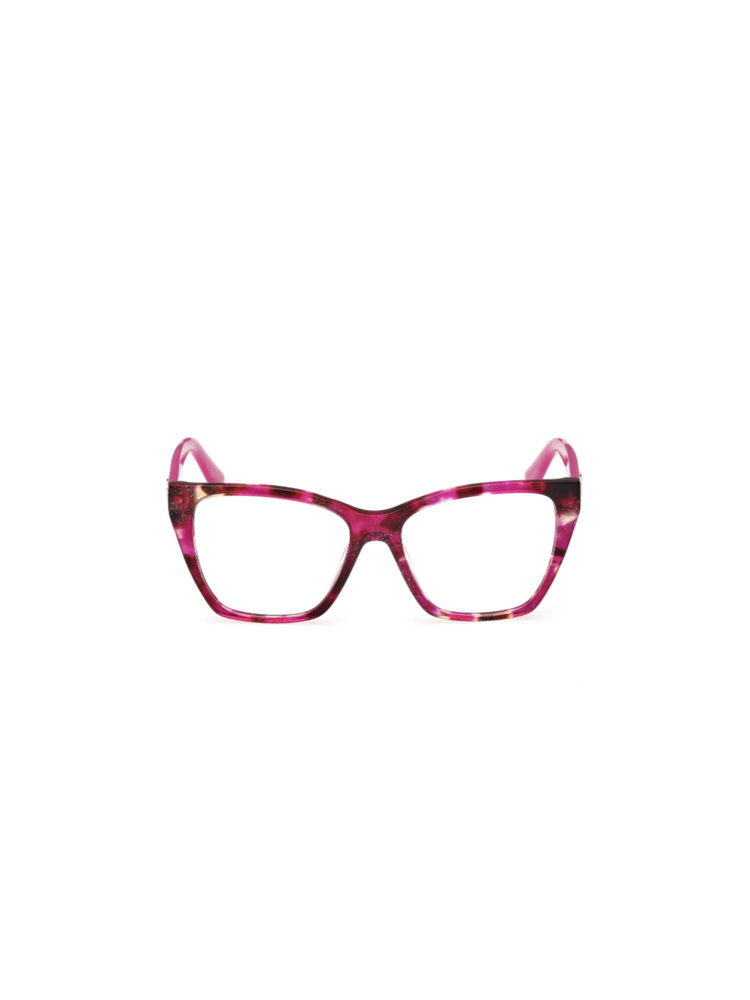 Guess Women Acetate Full Rim Square Purple Eyeglass Frame (52)