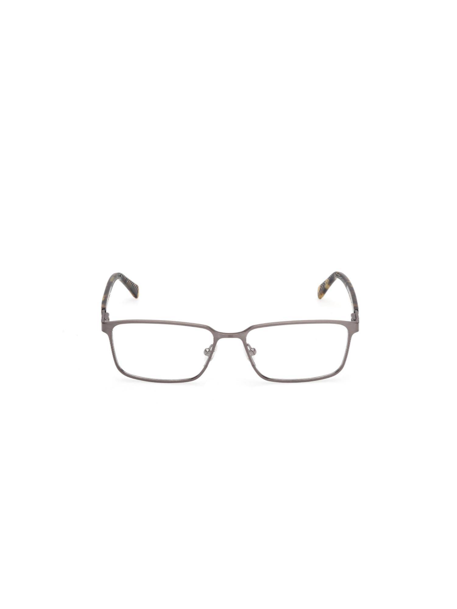 Guess Men Metal Full Rim Rectangle Grey Eyeglass Frame (55)