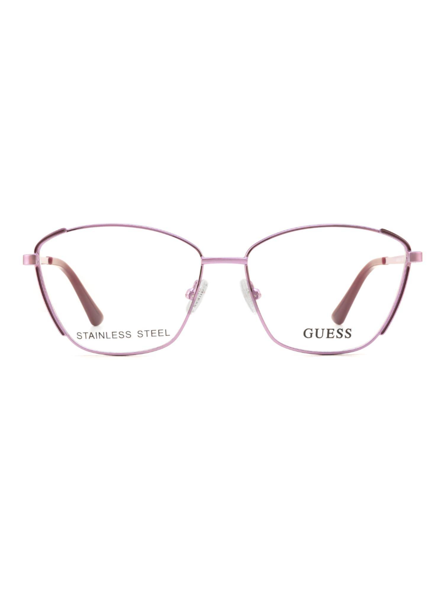 Guess Women Steel Full Rim Butterfly Purple Eyeglass Frame (53)